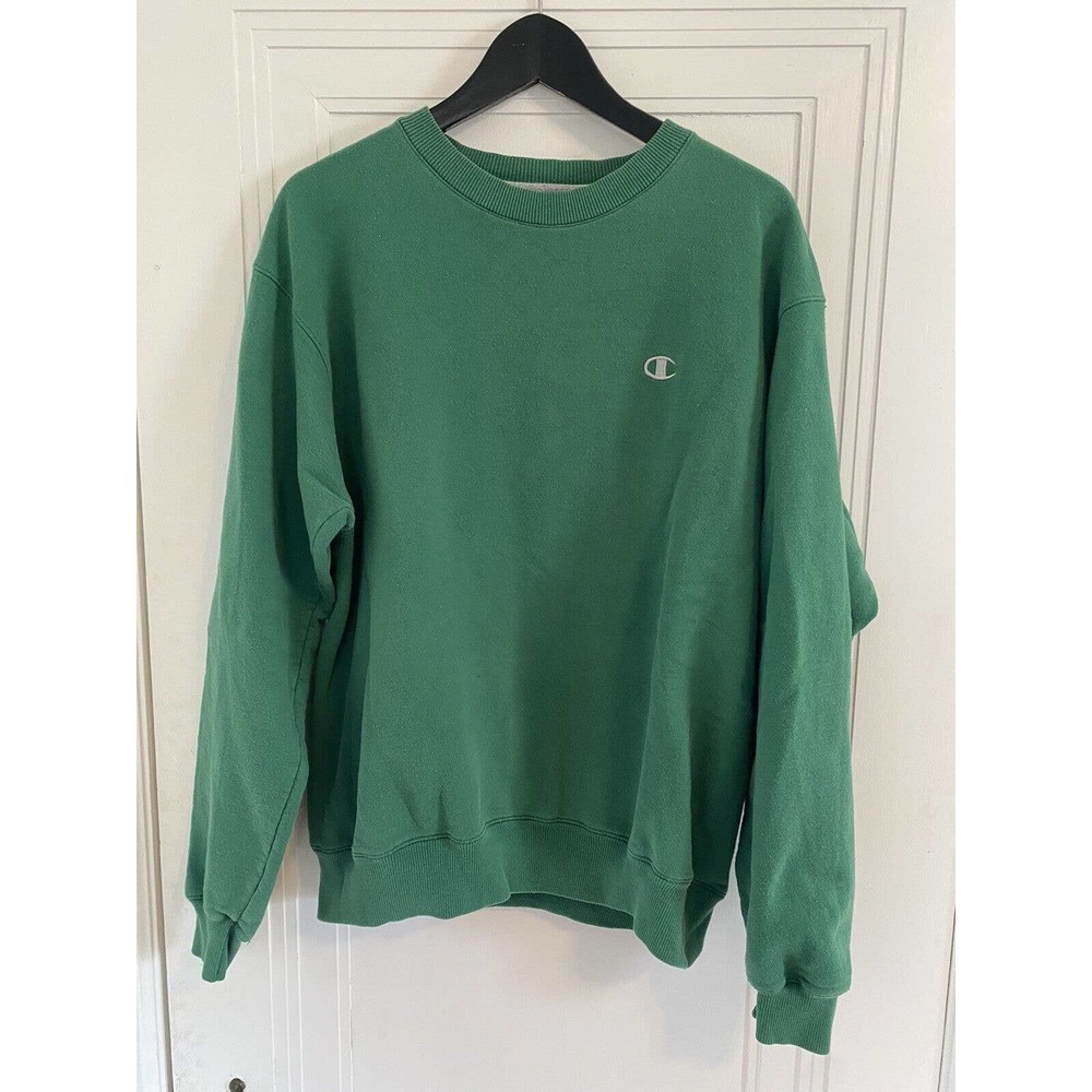 Champion Kelly Green Basic Crewneck Sweatshirt - Size Medium